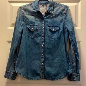 Gap 100% Cotton Denim Button-down